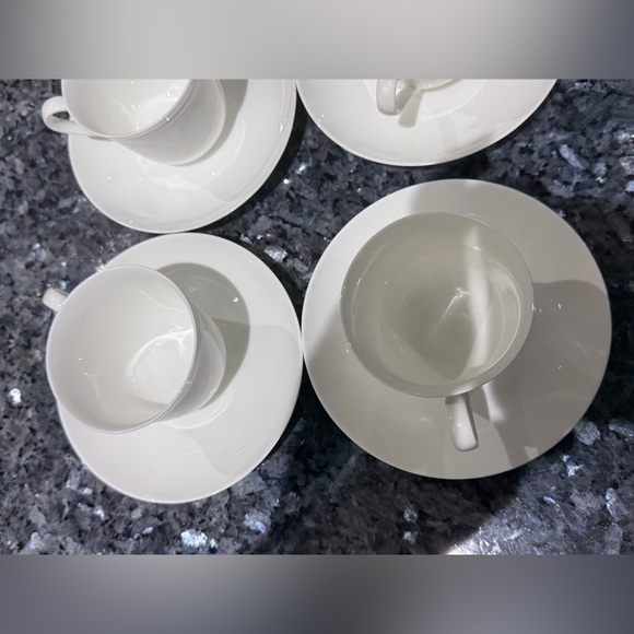 ☕️ Collectible Villeroy & Boch Fiori Weiss Tea Set | 6 Cups + 6 Saucers ☕️ - Picture 15 of 16